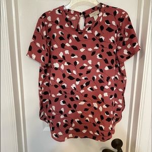 Pretty pink top from Loft